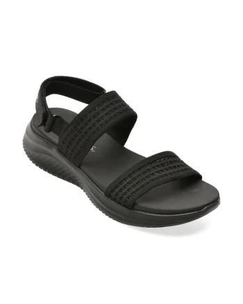 Sandale SKECHERS negre, 164090, din material textil