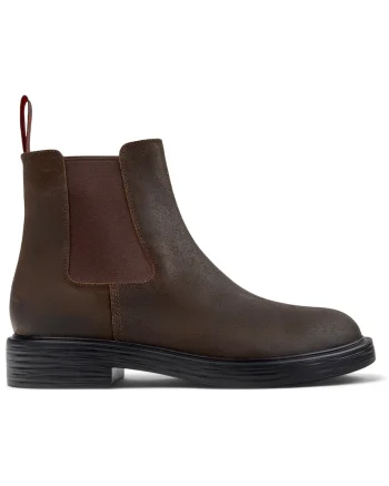 Ghete Chelsea de piele nabuc Dean, Maro