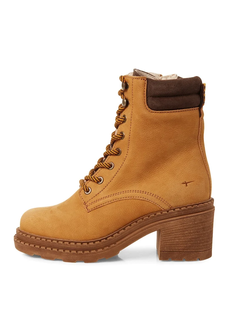 Ghete de piele cu toc, Caramel