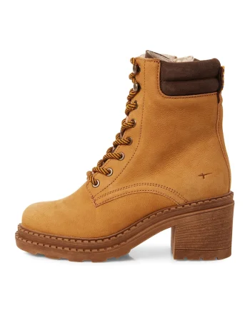 Ghete de piele cu toc, Caramel