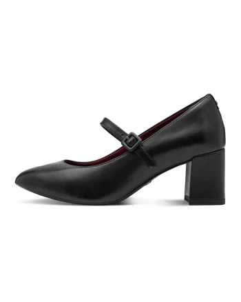 Pantofi cu toc masiv, Negru