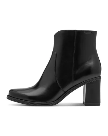 Botine de piele si piele ecologica, Negru