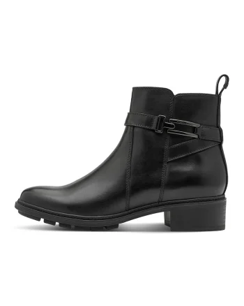 Ghete de piele cu fermoar, Negru