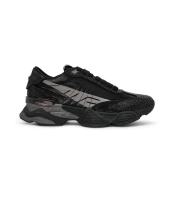 Pantofi sport din material textil Setback-R, Negru/Gri