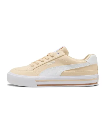 Tenisi canvas Classic Vulcanised, Alb/Galben pal