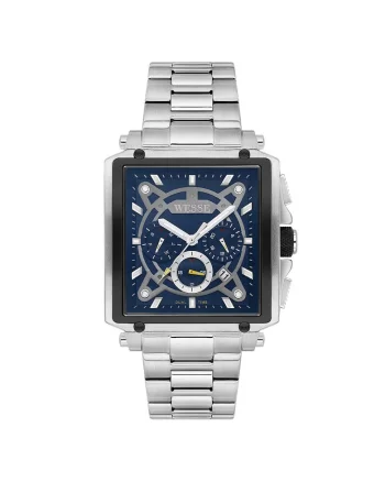 Ceas barbatesc  WWG402703, carcasa patrata 42x42mm, curea din otel, rezistent la apa 5 ATM, multicolor