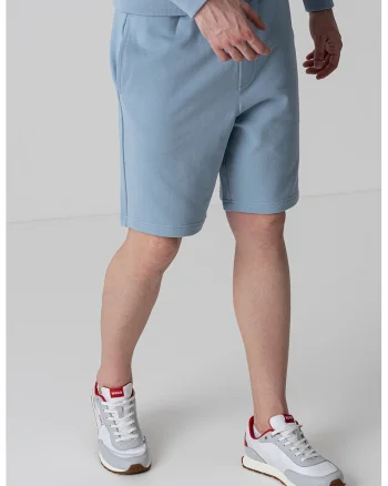 Bermude relaxed fit din bumbac Dayano, Albastru pastel