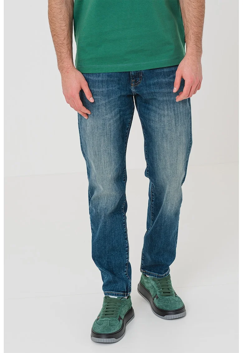 Blugi regular-fit cu talie medie Maine, Albastru inchis