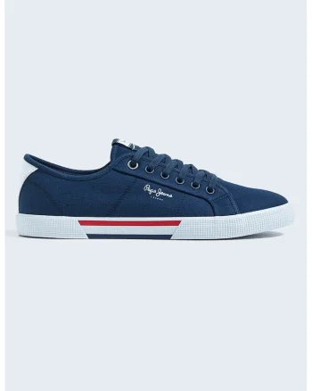 Tenisi de panza cu logo, Bleumarin