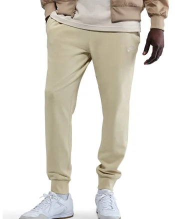 Pantaloni de trening cu talie medie si snur, Maro nisip