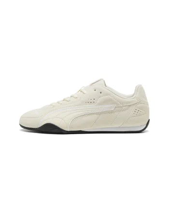 Pantofi sport Catch de piele si piele intoarsa, Alb fildes