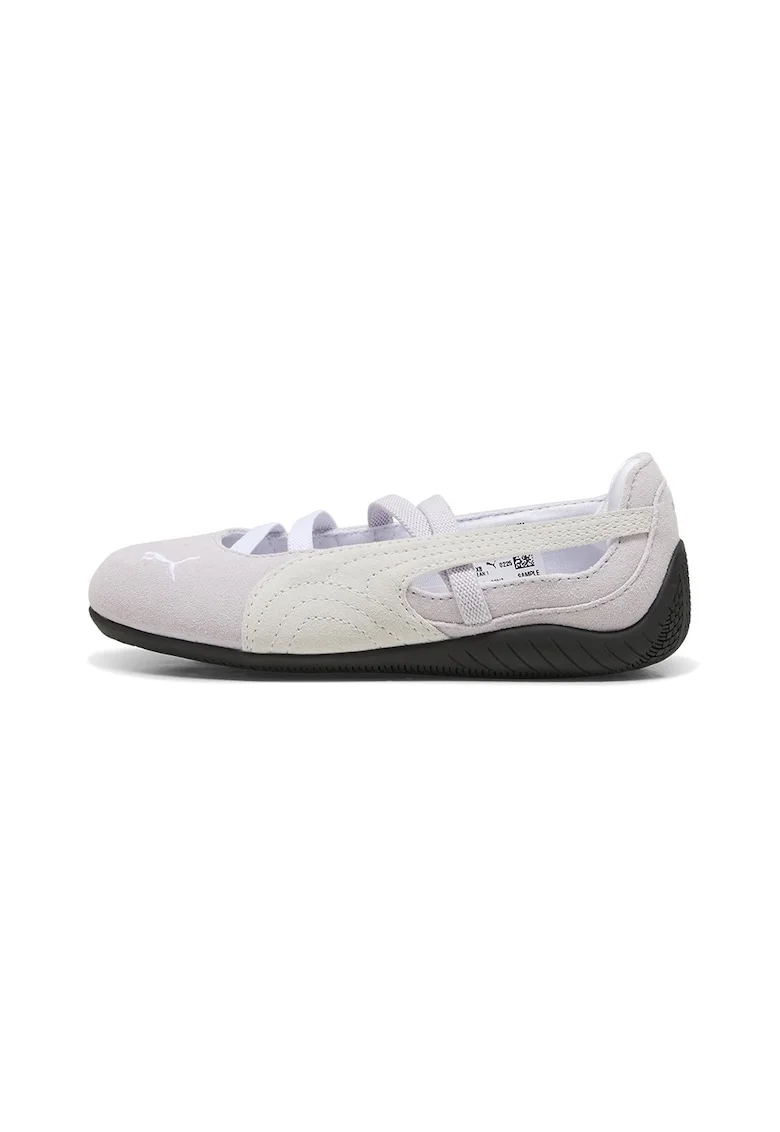 Balerini de piele intoarsa Speedcat, Alb/Roz pal/Bej deschis
