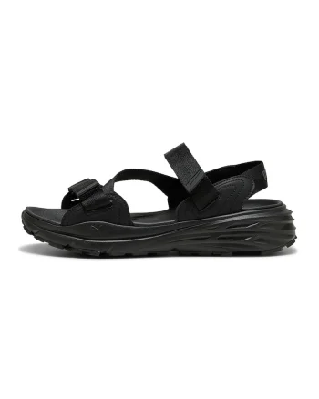 Sandale wedge cu velcro Hypnotic, Negru