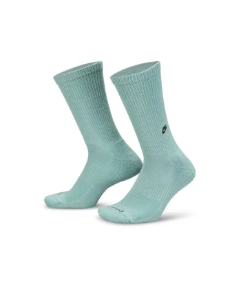 Set de sosete lungi cu logo brodat - 2 perechi, Negru/Albastru aquamarin