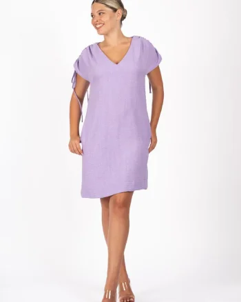 Rochie casual vascoza cu maneci reglabile