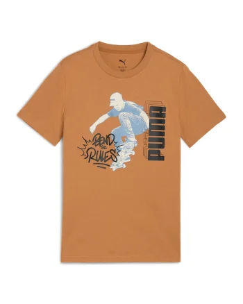 Tricou cu imprimeu logo Mid 90s, Maro camel