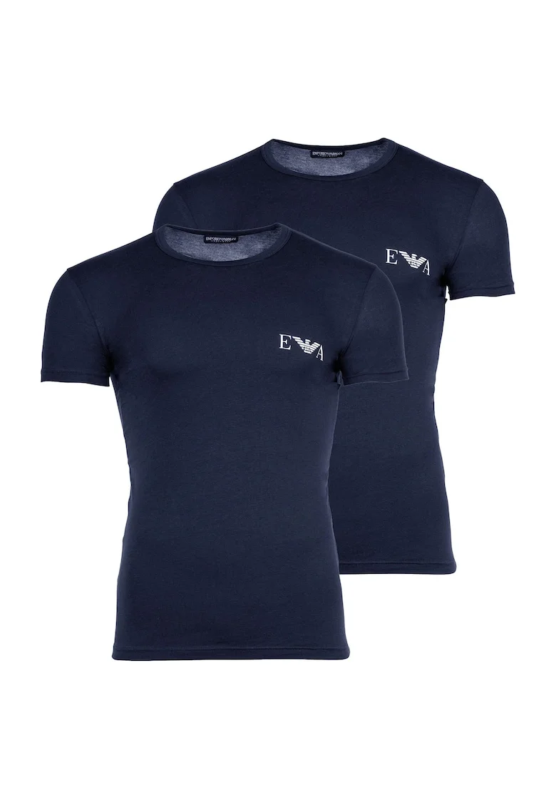 Set de tricouri slim fit - 2 piese, Albastru