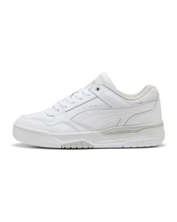 Pantofi sport Rebound de piele si piele ecologica, Alb