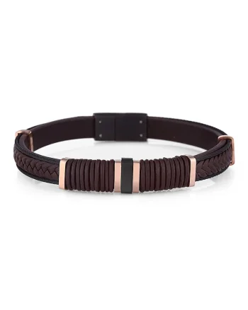 Bratara pentru barbati  din Piele ecologica, lungime 20 cm, JWQG3016