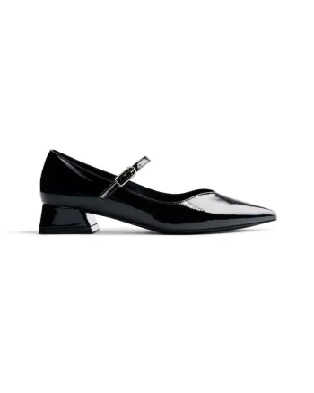 Pantofi Mary Jane cu varf ascutit, Negru