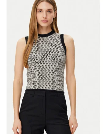 Top dama,  305253156, Viscoza/Poliamida, Negru, Negru