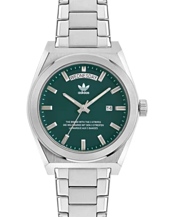 Ceas  Barbati, Quartz, Inox, Rezistenta la apa 5 ATM, Argintiu