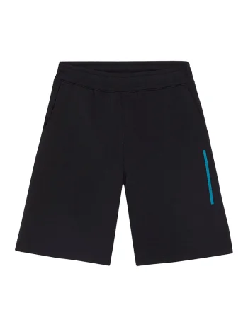 Bermude cu logo, Negru stins