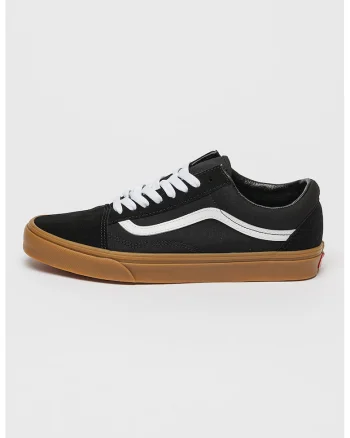 Tenisi cu garnituri de piele intoarsa Old Skool, Negru