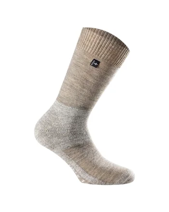 Sosete lungi unisex pentru trekking, Bej