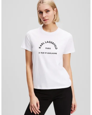 Tricou din bumbac organic cu imprimeu, Alb