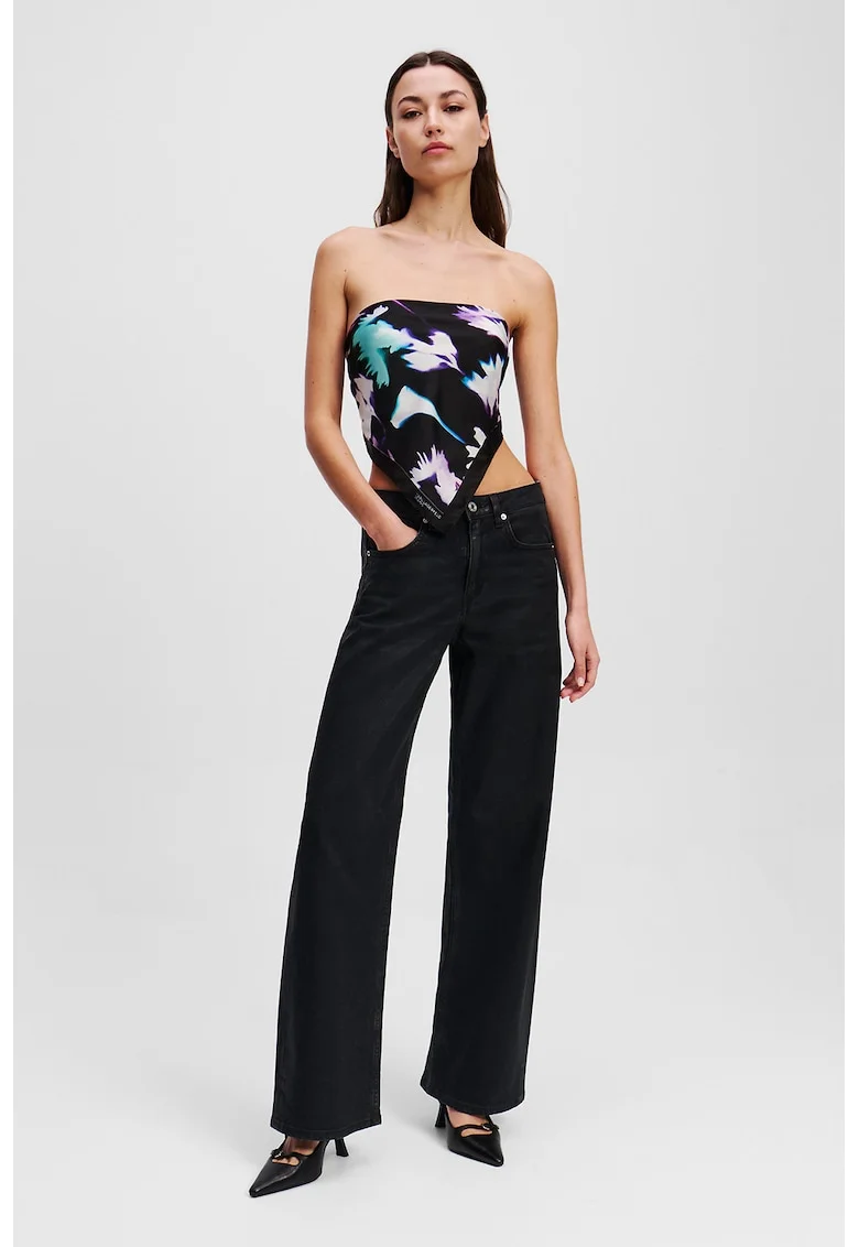 Blugi relaxed-fit, Negru