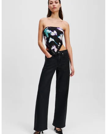 Blugi relaxed-fit, Negru
