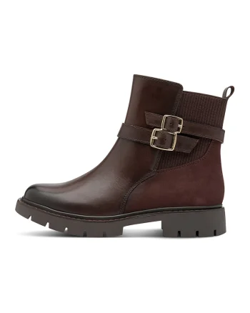 Ghete de piele, Auriu/Maro cognac