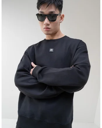 Bluza de trening cu croiala lejera Dettil, Rosu/Negru