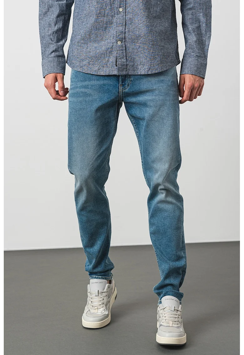 Blugi slim fit, Albastru prafuit