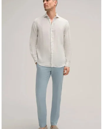 ,Pantaloni chino cu buzunare laterale WD1, Albastru