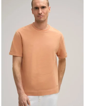 Tricou regular fit cu guler rotund 30042491, Portocaliu