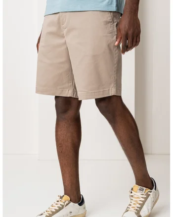 Pantaloni scurti din amestec de bumbac, Maro nisip