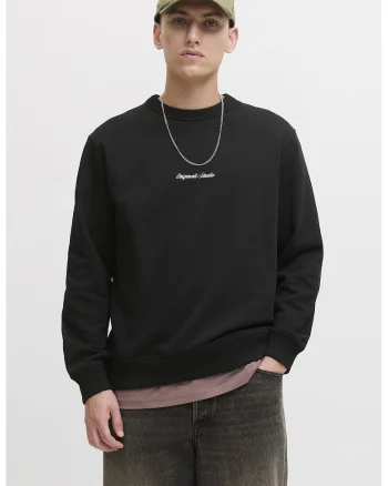 Bluza de trening relaxed fit, Negru