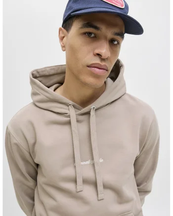 Hanorac relaxed fit cu buzunar kangaroo, Maro/Maro nisip