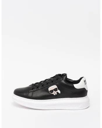 Pantofi sport din piele cu logo in relief Kapri