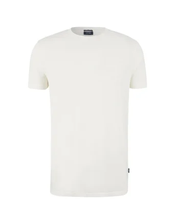 Tricou regular fit cu guler rotund 30037370, Alb