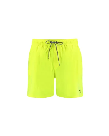 Pantaloni scurti de baie cu snur in talie, Galben
