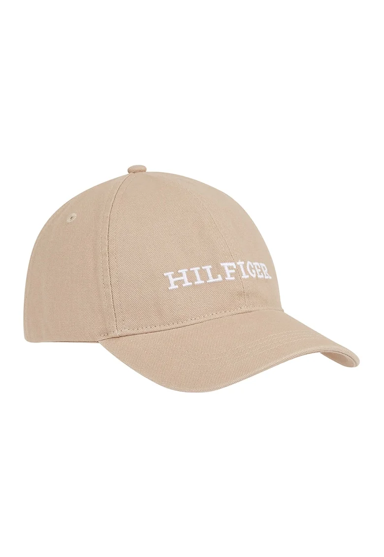 Sapca din bumbac cu broderie logo, Maro/Maro taupe deschis