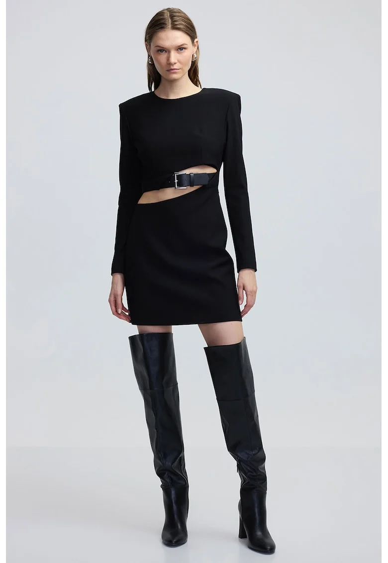 Rochie scurta cu decupaj, Negru