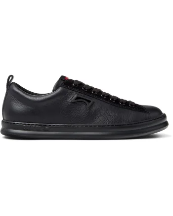 Pantofi sport Runner Four din piele cu model uni, Negru