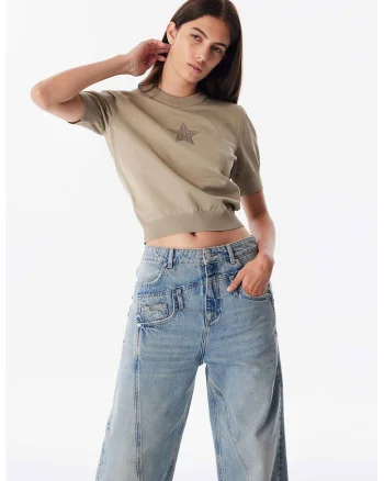 Pulover cu maneci scurte, Kaki