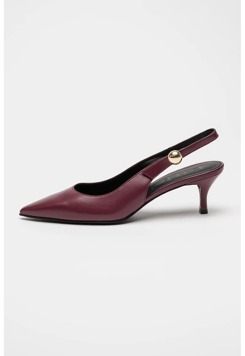 Pantofi slingback de piele Sfera, Violet pruna
