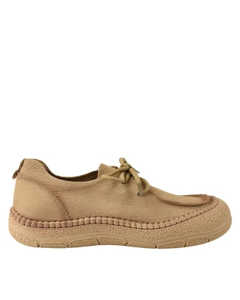 Pantofi casual, dama,  KM 5169 bej, piele nabuc