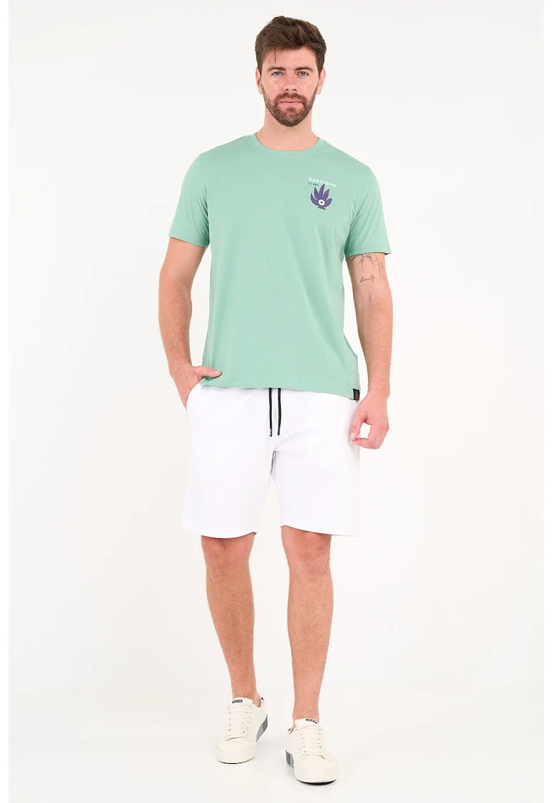 Pantaloni scurti cu snur, Alb